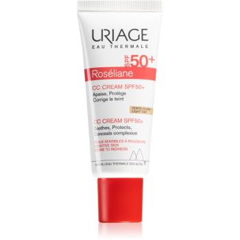 Uriage Roséliane CC Cream SPF 50+ cremă CC împotriva roșeții tenului SPF 50+ culoare Light Tint 40 ml