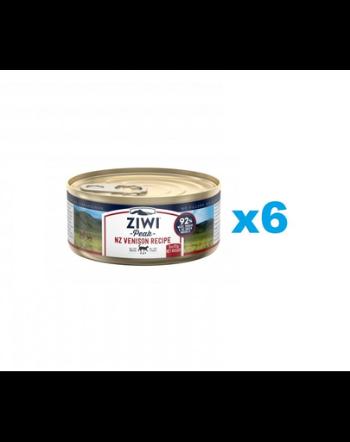 ZIWIPEAK Cat Venison set conserve pentru pisici 6x85 g cu vanat