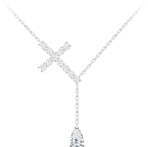 Preciosa Colier de argint Cruce Shiny Crosses cu zirconiu cubic Preciosa 5301 00