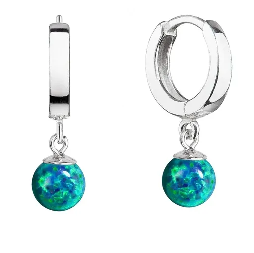 Evolution Group - Pavona Cercei din argint cu opal sintetic 11404.3 green