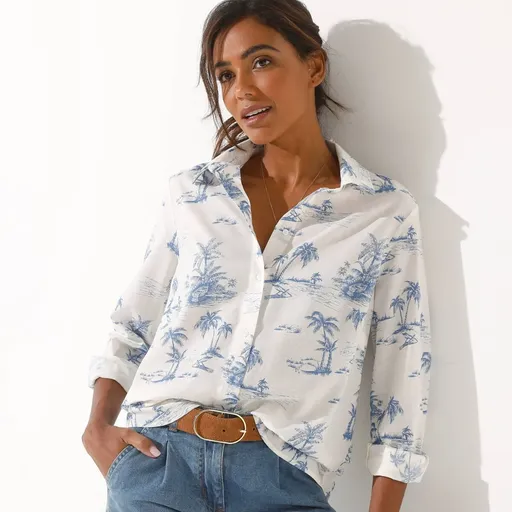 Cămașă cu mânecă lungă, cu imprimeu