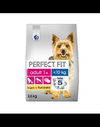 PERFECT FIT Perfect Fit Hrana uscata pentru caini talie mica, cu pui 2,6kg x3