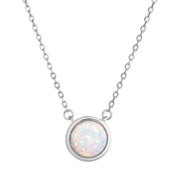 Evolution Group - Pavona Colier fermecător cu opal sintetic 12065.1 white