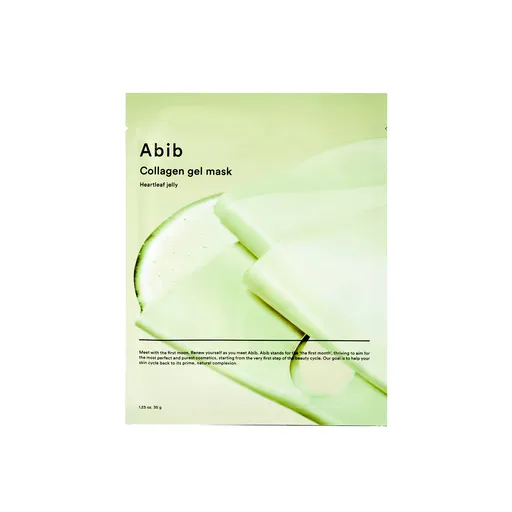 Abib Mască de collagen Heartleaf Jelly (Collagen Gel Mask) 4 buc