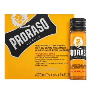 Proraso Wood And Spice ulei Hot Oil Beard Treatment 4 x 17 ml