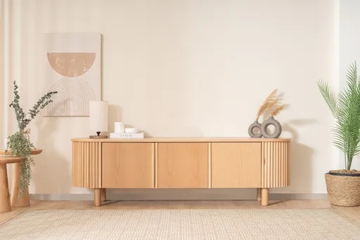 Comoda TV, Hanah Home, Lugias, 180x50x40 cm, Fag