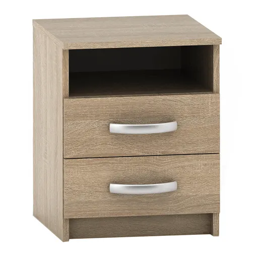 Noptieră cu două sertare BETTY, stejar sonoma