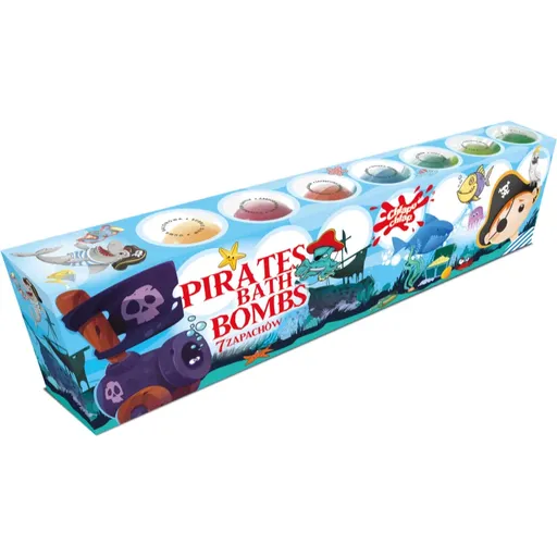 Chlapu Chlap Pirates Bombe efervescente de baie pentru copii 7x50 g