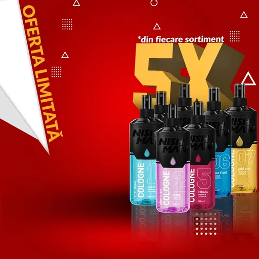 Pachet Promo NISH MAN-After Shave Colonie 7 sortimente, 5 Buc