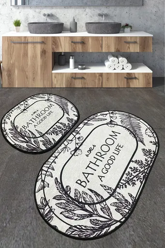 Set covorase de baie, L'essentiel Maison, Buena, Poliester, Multicolor