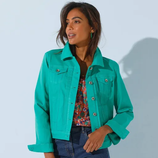 Jachetă cu nasturi cu revere decorative