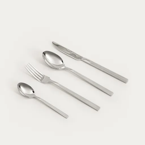 Set tacamuri 16 piese Stride, Homla, inox, argintiu