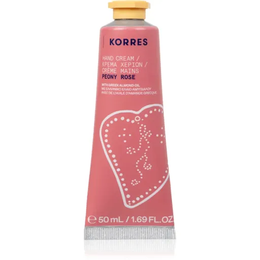 Korres Peony Rose crema de maini hidratanta cu ulei de migdale 50 ml