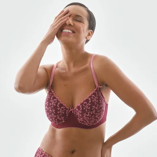 Sutien din tul brodat Keokea, cu arcuri