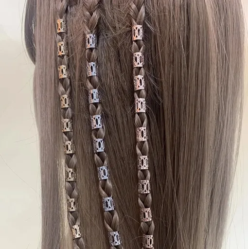 Accesorii pentru Codite Afro, Box Braids, Set 60 Multicolor