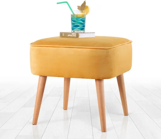 Taburet, Atelier del Sofa, 209FLF1348, Galben