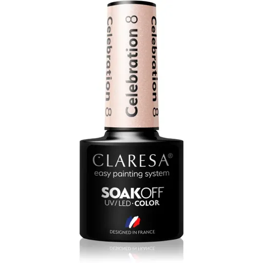 Claresa SoakOff UV/LED Color Celebration lac de unghii sub forma de gel culoare 8 5 g