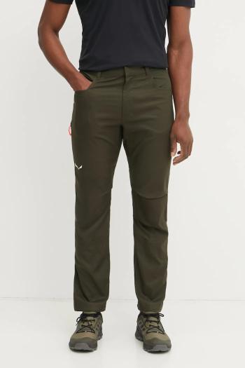 Turistické nohavice Salewa Agner Hemp zelená farba, 00.0000029074