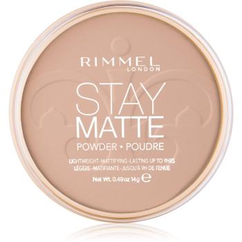 Rimmel Stay Matte pudră culoare 005 Silky Beige 14 g