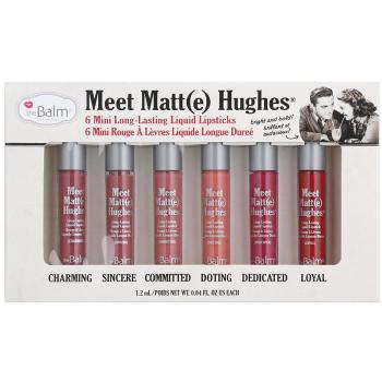 theBalm Meet Matt(e) Hughes Mini Kit set de rujuri lichide pentru un efect de lunga durata