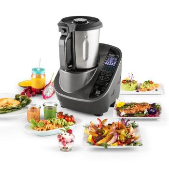 Klarstein Robot de bucatarie, Programe 500/1100 W din oțel inoxidabil gri
