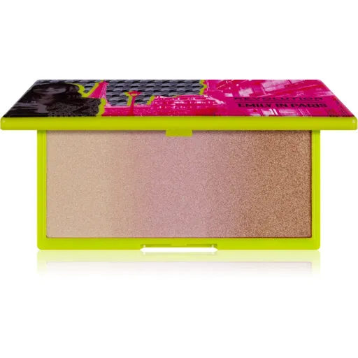 Makeup Revolution X Emily In Paris iluminator pudră, cu luciu metalic culoare In The Spotlight 12 g