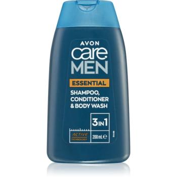 Avon Care Men Essential șampon, balsam și gel de duș 3 în 1 200 ml