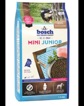 BOSCH Mini junior Hrana uscata pentru catei de talie mica, cu carne de pasare 1 kg