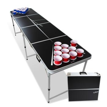 BeerCup Backspin Beer Pong, set, masă, lines, mânere, suporturi pentru bile, 6 bile