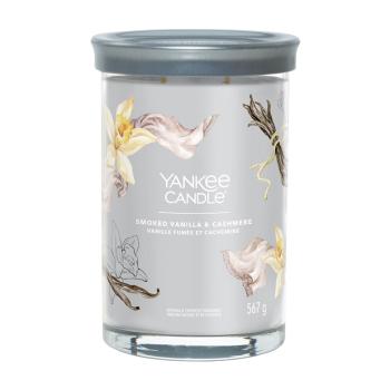 Yankee Candle Lumânare aromatică Signature tumbler mare Smoked Vanilla & Cashmere 567 g