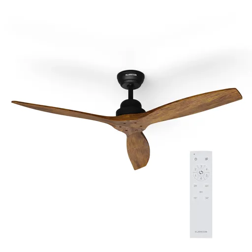 Klarstein Santa Elena 52", ventilator de tavan, Ø 132 cm, 9 060 m³/h, palete din lemn, 6 viteze, telecomandă