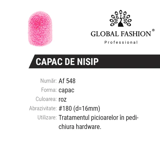 Smirghel Freza Electrica 16 x 25 mm - 180 1 buc, Pink