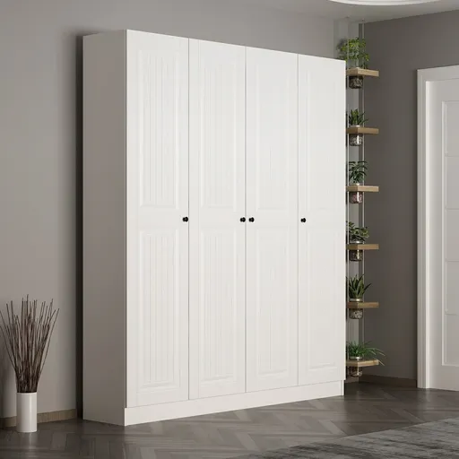 Cuier de perete, Hanah Home, Noah, 180x210x35 cm, Alb