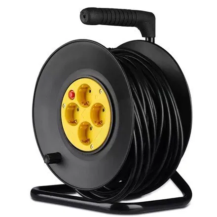 Prelungitor rola tambur 4 cai 25M(3G1.5MM2) V-TAC SKU-8782