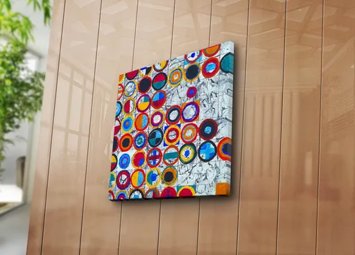 Tablou decorativ, 4545K-105, Dimensiune: 45 x 45 cm, Multicolor