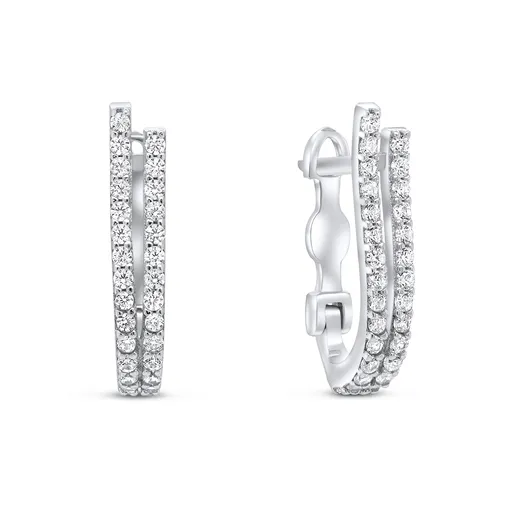 Brilio Silver Cercei eleganți din argint cu zirconi EA133W