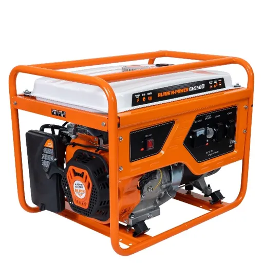 Generator curent electric Ruris r-power GE5500, 13 CP, 5500 W, 420 CC, 4 timpi, 2 prize, 220 V, AVR, pornire manuala, 25 l capacitate rezervor, benzin