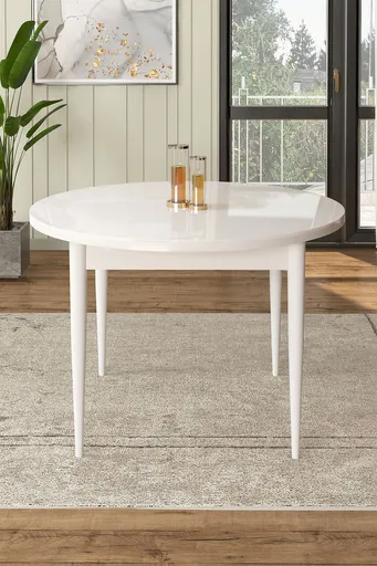 Masa, Hanah Home, Rox, 90x75x90 cm, Alb