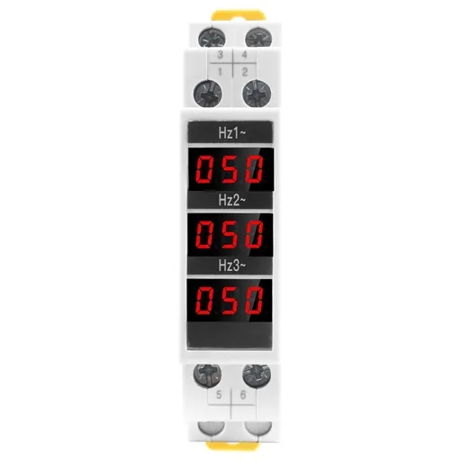 Frecventmetru digital trifazic Sinotimer pentru sina tablou DIN, SDM010HZ