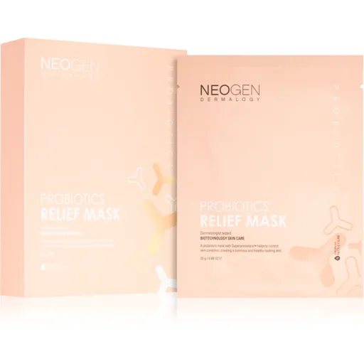 Neogen Dermalogy Probiotics Relief Mask mască textilă calmantă cu probiotice 5 buc