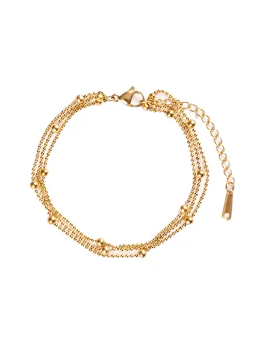 Emily Westwood Brățară triplă placată cu aur pentru femei EWB250255G