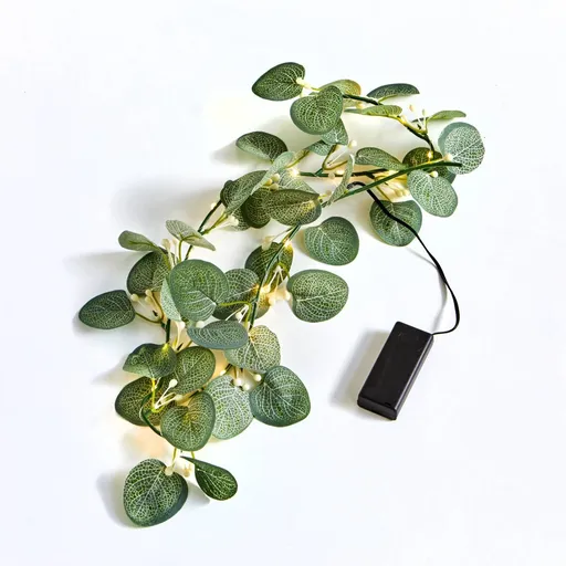 Ghirlandă de eucalipt cu LED-uri