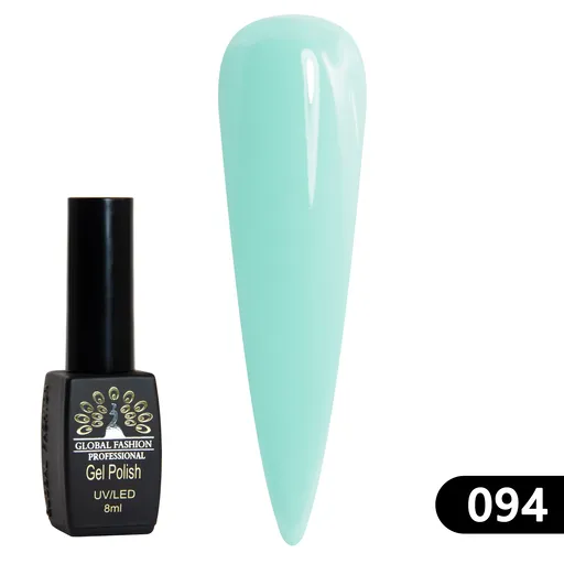 Gel Lac Global Fashion Black Elite 094, 8 ml, TPO Free