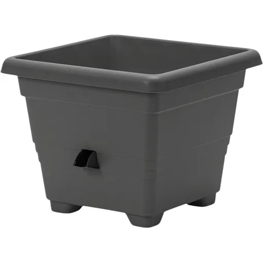 Plastia Ghiveci auto-udare Plastia Bergamot 35 x 35 cm,gri, antracit, 35 x 35 cm