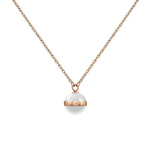 Daniel Wellington Colier fermecător cu pandantiv din ceramică albă Aspiration DW00400157
