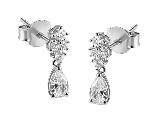 Guess Cercei strălucitori din argint Jardin JSBE04496JWRHT/U