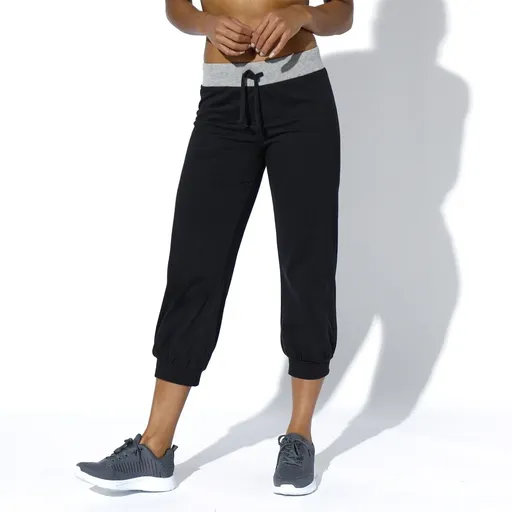 Pantaloni tricotați 3/4 cu tiv elastic