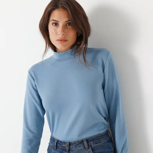 Tricou Molton cald cu guler ridicat