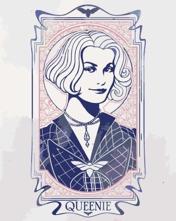 Zuty Malování podle čísel Secesní Queenie (Fantastické zvěře)