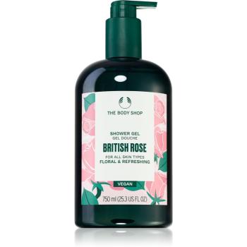 The Body Shop British Rose Shower Gel gel de dus hidratant vegan 750 ml